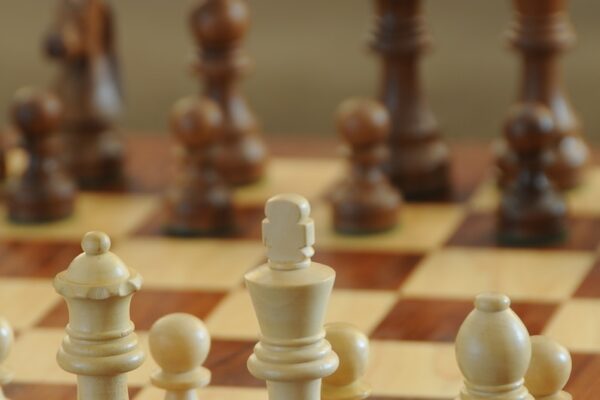 chess pieces on chess board